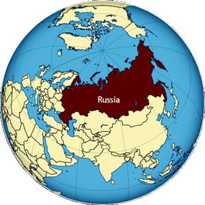 Russia on the Globe