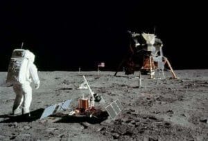 First Human Walk on surface of the Moon