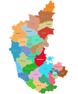 Map of District of Karnataka