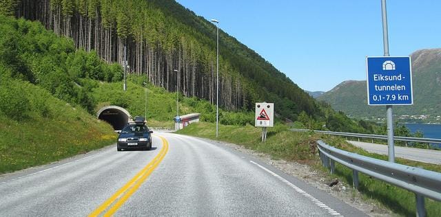 Road to Eiksund Tunnel