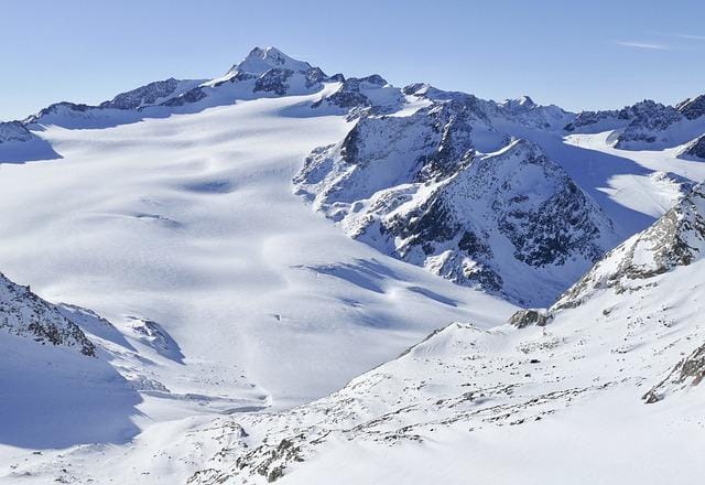 Mountain in Otztal Glacier