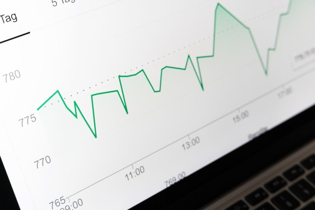 Computer screen showing sales data after learning about buyer intent signals